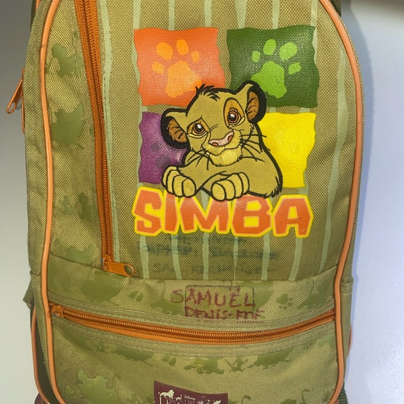 Vintage Simba Green Backpack - Picture 4 of 9